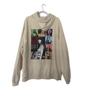 Taylor Swift The Eras Tour Beige Hoodie Sweatshirt Size XL